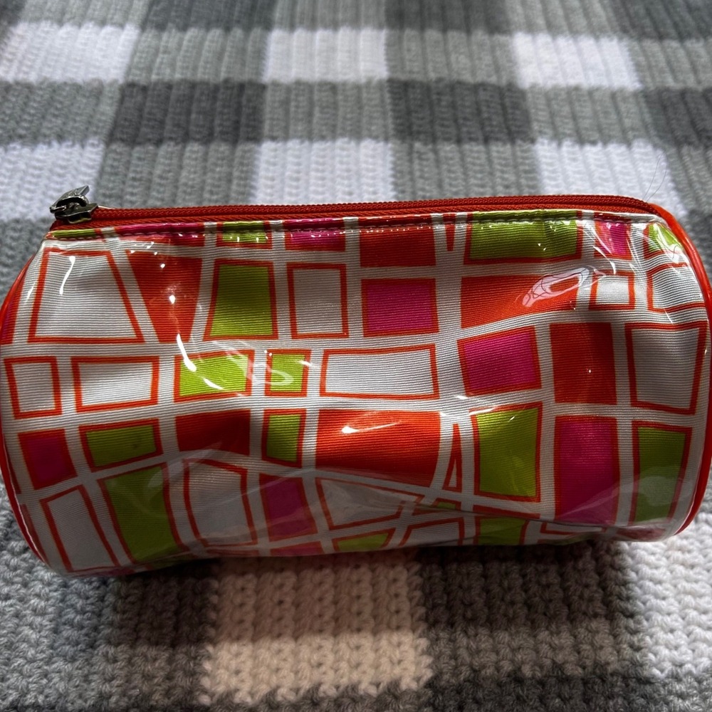 Clarisonic Makeup Bag Cylinder OS Multi Color Y2K Retro Geometric Neon Cosmetic